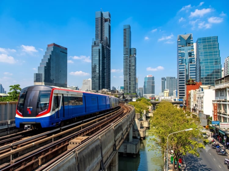 רציף BTS SkyTrain בבנגקוק